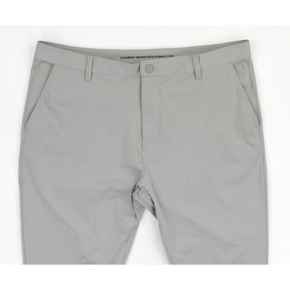 Rhone Commuter‎ Pants Slim Fit Mens 38x28 Light Gray Athleisure Chino Golf - Picture 3 of 13